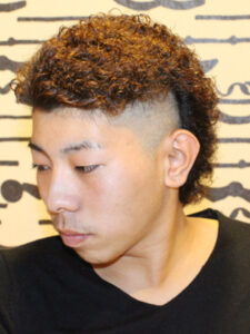 男らしさ抜群のリッジパーマ